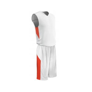 Uniforme de basket-ball à col en V avec impression par sublimation personnalisée, couleur personnalisée, conception de logo personnalisée, uniforme de basket-ball - Product Image 3