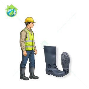 Ủng cao su nặng với ngón chân thép an toàn và bền phù hợp cho các dự án làm vườn ngoài trời và hoạt động công nghiệp - Product Image 2