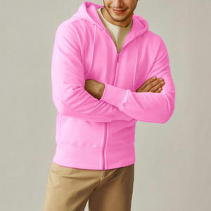 เสื้อมีฮู้ดผู้ชายแบบมีซิปพร้อมป้ายปักโลโก้แบบกำหนดเองพิมพ์และสร้างแบรนด์สำหรับชุดกีฬาหรืองานอีเวนต์ - Product Image 3