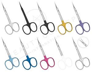 Ciseaux à ongles professionnels, ciseaux à ongles d'orteil à pointes arrondies, manucure durable, extra-affûtés, légèrement courbés, en acier inoxydable - Product Image 2