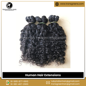 Extensiones de cabello humano virgen rizado natural de cutícula sin procesar 100% de calidad genuina muy demandada a precio nominal - Product Image 5