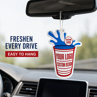 Ambientadores Personalizados para Vehículos con Muestra Gratuita Disponible, Botellas de Fragancia para Coche, Empaque con Logotipo, Hecho de Papel