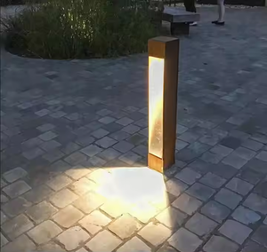 Baliza de Acero Corten de Tamaño Personalizado, Lámpara de Poste para Iluminación de Calle y Delimitación de Espacios Exteriores - Product Image 6