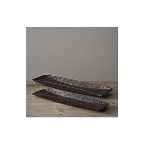 Bandeja de chocolate de metal rectangular decorativa moderna para el hogar elegante comedor fiesta festiva postre dulce propósito de servicio - Product Image 6