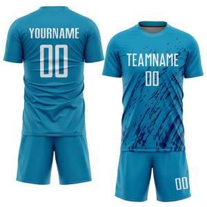 Uniforme de equipo de fútbol diseño personalizado conjunto completo servicio OEM 100% poliéster transpirable secado rápido envío rápido camiseta de fútbol - Product Image 6