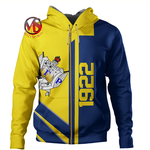 Sigma Gamma Rho Emblem 1922 Sérigraphie Divine Nine Sweats à capuche pour femmes Color Block Sorority Casual Automne Wear - Product Image 5