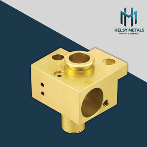 Bloque de Componentes de Latón CNC VMC, Orificios Roscados Perforados, Cavidades, Latón de Grado Premium, Larga Vida Útil, Ingeniería Personalizada OEM - Product Image 3