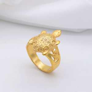 Anillo de latón hecho a mano de calidad superior al por mayor de moda con hebilla en forma de tortuga joyería de diseño moderno para uso en fiestas - Product Image 4