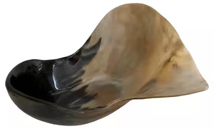 ชามสลัดธรรมชาติพร้อมเซิร์ฟเวอร์ชุดชามเขาควายแข็งพร้อมช้อนสำหรับสลัดผลไม้ขัดเงาสูงด้วยงานฝีมือเสี้ยว - Product Image 3