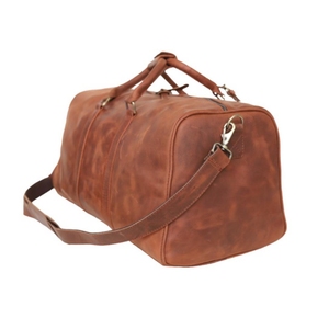 Bolsa de gimnasio de cuero de piel de vaca auténtica para hombre, bolsa de viaje deportiva de gran capacidad, estilo lujoso para uso familiar y en el gimnasio - Product Image 1