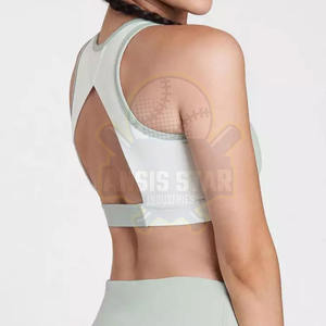 เสื้อชั้นในกีฬาผู้หญิงคุณภาพสูง ขายดี รองรับกระชับ ระบายอากาศ แห้งเร็ว ผลิตจากผ้าสแปนเด็กซ์/ไนลอน รับผลิตตามแบบ ขายส่ง - Product Image 5