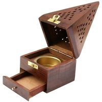 Encens 2025 Nouveau Brûleur à Bakhoor en Bois, Brûleur à Encens Madhkan, Brûleur à Oud Arabe, Parfum d'Ambiance Maison, Ramadan, Haute Qualité, Luxe