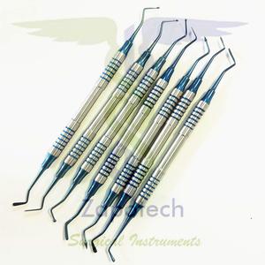 Juego de 7 Instrumentos Dentales Manuales de Alta Calidad en Acero Inoxidable para Relleno de Composite y Cirugía Sinusal - Product Image 3
