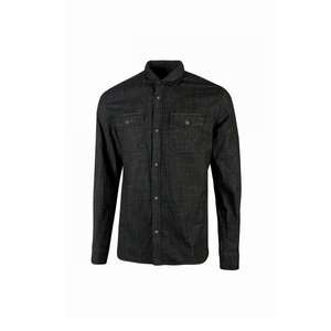 Ropa de trabajo cómoda y elegante de mezclilla de carbono negro Arce de la camisa de trabajo - Product Image 1