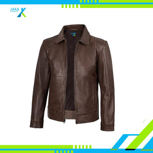 Veste d'hiver en cuir d'agneau véritable pour homme, style vintage doux, mode décontractée, coupe ajustée, bomber de motard, respirante, rembourrée - Product Image 2