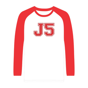 Maglietta a Maniche Lunghe Raglan con Ricamo in Ciniglia Rossa Kappa Alpha Psi J5 Nupe 1911 Fraternità Greca T-Shirt Premium in Cotone per Uomo - Product Image 3