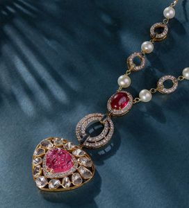 Ensemble de collier plaqué or de luxe fait à la main de 24 carats de haute qualité-parfait pour les mariages, les fêtes et les occasions spéciales - Product Image 1