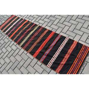 Stylish Traditional <b>Black</b> 23x84ft Vintage Turkish <b>Rug</b> Large Area Wool Patchwork Rectangle Latex Backing for Hallway Room Decor - Product Image 4