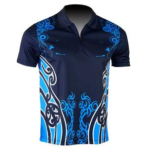 Polo de Paintball personalizado para hombre Polo de poliéster de secado rápido que absorbe la humedad ligero con impresión de logotipo para clubes de equipos - Product Image 6