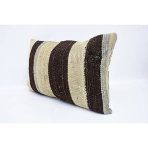 16x24 Beige Laine Kantha Patchwork Oreiller De Luxe Floral Vintage Impression Soie Tissé Coussin Portable pour Literie - Product Image 4