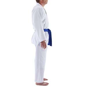 Traje de judo de alta calidad, listo para entrenar, con tela de algodón resistente que proporciona flexibilidad y un ajuste confiable en las competiciones, a la venta. - Product Image 3