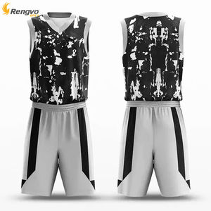 Camiseta de baloncesto de hombre de secado rápido sublimación de poliéster en blanco al por mayor personalizada - Product Image 1