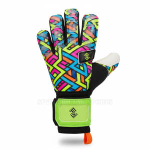 Échantillon gratuit Gants de gardien de but professionnels de haute qualité 4 mm Latex Antidérapant Fermeture à crochets et boucles Protection de football - Product Image 2