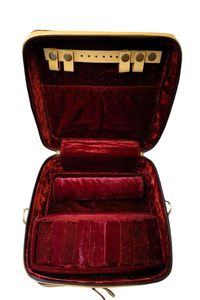 Caja de joyería cuadrada de cuero con herramientas manuales de primera calidad, caja de joyería de vaquera occidental para mujer, caja de almacenamiento de cosméticos de cuero grabado bohemio - Product Image 5