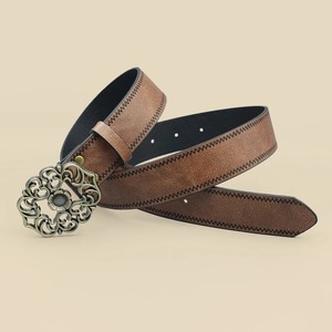 Cinturones de cuero genuino Fabricante al por mayor Marca personalizada Repujado y opciones de tamaño a granel - Product Image 3