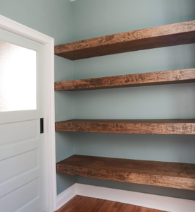 Kits d'étagères flottantes en bois pour murs de magasins - Product Image 5