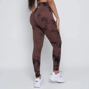 Leggings de fitness pour femmes de marque 2025, sans couture, solides, respirants, écologiques, taille haute, avec ceinture - Product Image 3