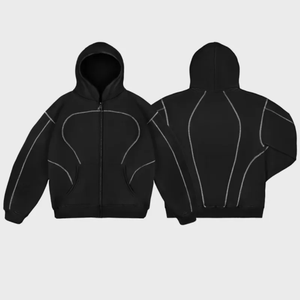 Bloc de couleur Logo personnalisé veste zippée coupe-vent Joggers costumes ensemble Nylon veste imperméable pantalon de survêtement hommes coupe-vent survêtement - Product Image 2