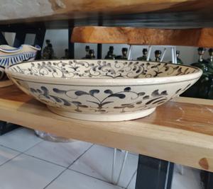 Lavabo de Cerámica Hecho a Mano de Lujo con Diseño de Flores y Plantas Pintadas a Mano para Decoración del Hogar - Product Image 2