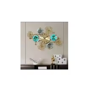 Azora Industries Meilleure qualité en laiton métal horloge murale nouvellement personnalisé grande horloge murale pour salon horloge murale de luxe en métal - Product Image 1