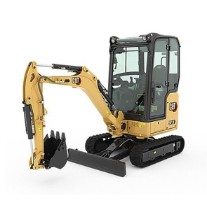 Mini-pelleuse CAT 301.8 abordable, disponible dès maintenant, avec 2 chenilles en caoutchouc, flèche pivotante et 1 lame de poussée. - Product Image 3