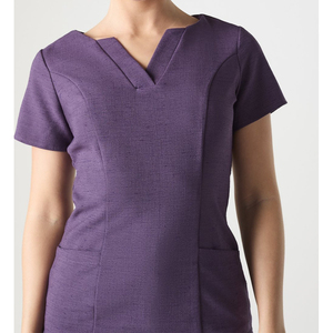 ชุดยูนิฟอร์มผ้ายืดคอวีสำหรับผู้หญิงชุดยูนิฟอร์มสำหรับทำงานในโรงพยาบาล - Product Image 3