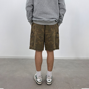 Pantalones cortos Cargo de algodón 100% para hombre de alta calidad, pantalones cortos holgados con cierre de cordón, pantalones cortos informales con logotipo personalizado estilo Hip Hop - Product Image 5