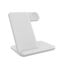 Chargeur sans fil pliable 2026 pour voyage, station de charge magnétique 3-en-1 rapide avec indicateur lumineux pour plusieurs appareils