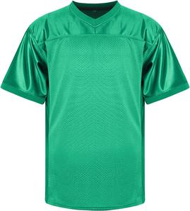 Camiseta de Práctica de Fútbol Americano Personalizada, Malla de Poliéster, Manga Corta, Transpirable, Secado Rápido, Uniforme de Entrenamiento, Fábrica OEM Directa, Talla XL - Product Image 1