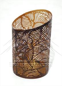 Bougeoir rond en métal votif et chauffe-plat décor élégant pour restaurant à la maison ou tout espace lanterne polyvalente - Product Image 6