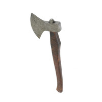 Hache Tomahawk en acier inoxydable industriel de qualité supérieure avec manche en bois pour la chasse, le camping, la coupe du bois - Outil d'aventure en plein air fait à la main