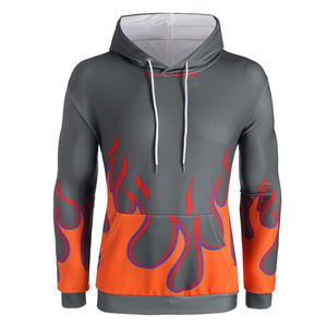 Sweat-shirt à capuche oversize pour homme en coton 380g personnalisable, capuche courte de luxe, streetwear lourd, sweat-shirts d'hiver, uni, teinture unie, imprimé - Product Image 2