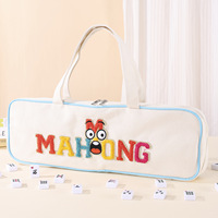 Sacs de rangement de luxe modernes brodés Unoke MJ065 pour Mahjong, en PVC, grande capacité pour 4 joueurs, multicolores, résistants à l'eau, vente en gros