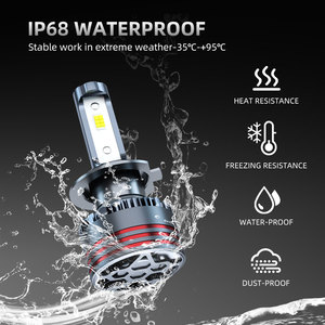 Popnow <span class=keywords><strong>V9</strong></span> Ampoule LED de voiture super lumineuse et économique 15000lm H4 LED Phare de voiture H7 H11 Phare de voiture 6500k Blanc Lumières de voiture - Product Image 4