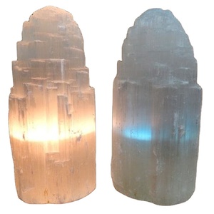 Lampe en sel blanc pur de l'Himalaya, veilleuse en pierre naturelle pour la décoration intérieure, le bien-être, la relaxation, l'éclairage d'ambiance, article cadeau - Product Image 6