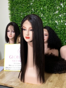 วิกผมลูกไม้ด้านหน้าสำหรับผู้หญิงผิวดำ,วิกผมตรงลูกไม้ด้านหน้าสีบลอนด์ - Product Image 5