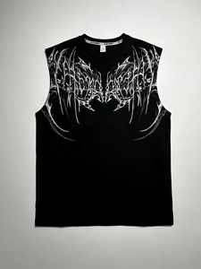 Débardeurs en coton unisexes sur mesure en gros, disponibles pour toutes les occasions, variété de couleurs et de tailles, manches courtes, vêtements pour hommes - Product Image 2