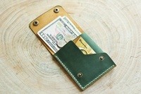 Dompet Berkualitas Tinggi Tempat Kartu Kredit Minimalis Tipis Vintage Tahan Lama Hadiah Pria Saku Personal Kulit Asli Terbaru
