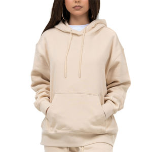 2024 Custom Logo <b>Fleece</b> Cotton Oversize Full Pullover Long Sleeve <b>Women's</b> Hoodie Winter Lined Hooded Coat Solid <b>Pattern</b> Design - Product Image 1