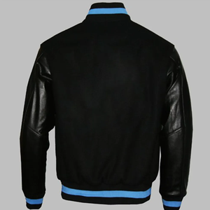 Men's Custom Letterman Varsity Jacket Square Collar Winter Casual Canvas <b>Fabric</b> Customized Color & Logo Big Size <b>Wool</b> Lined - Product Image 3